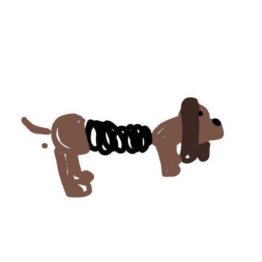 Slinky drawing by iron-wise-doodler