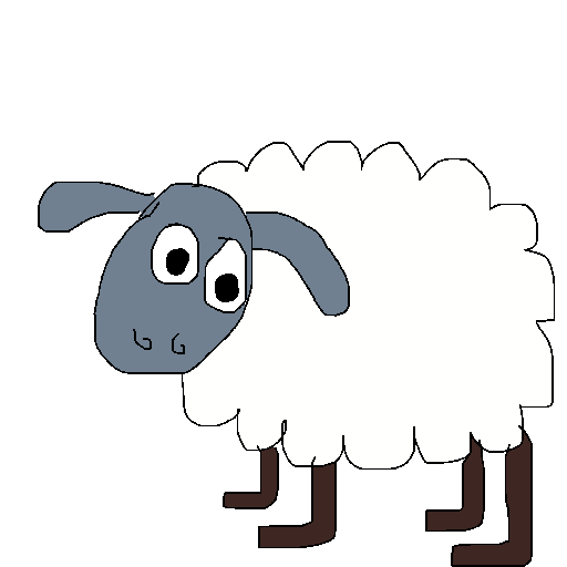 Sheep drawing by mikestam195