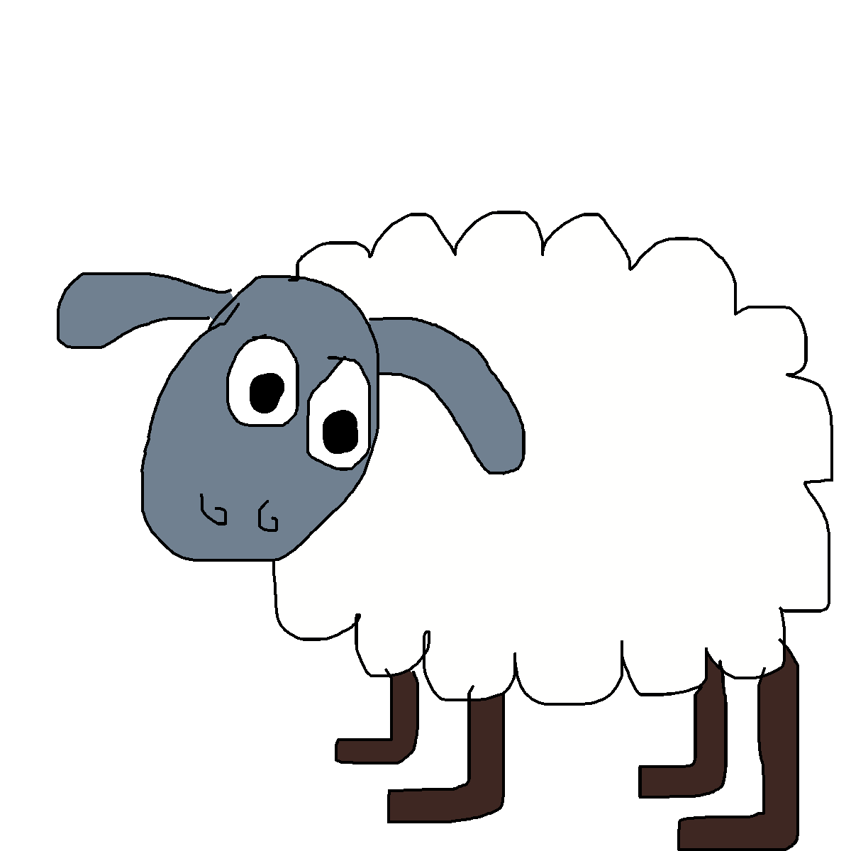 Sheep drawing by mikestam195