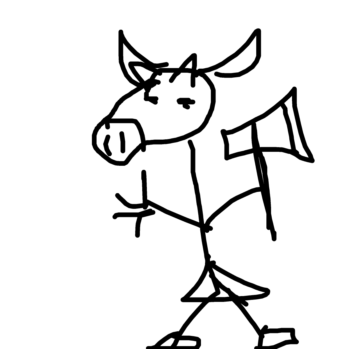 Minotaur drawing by thatladywhocooks