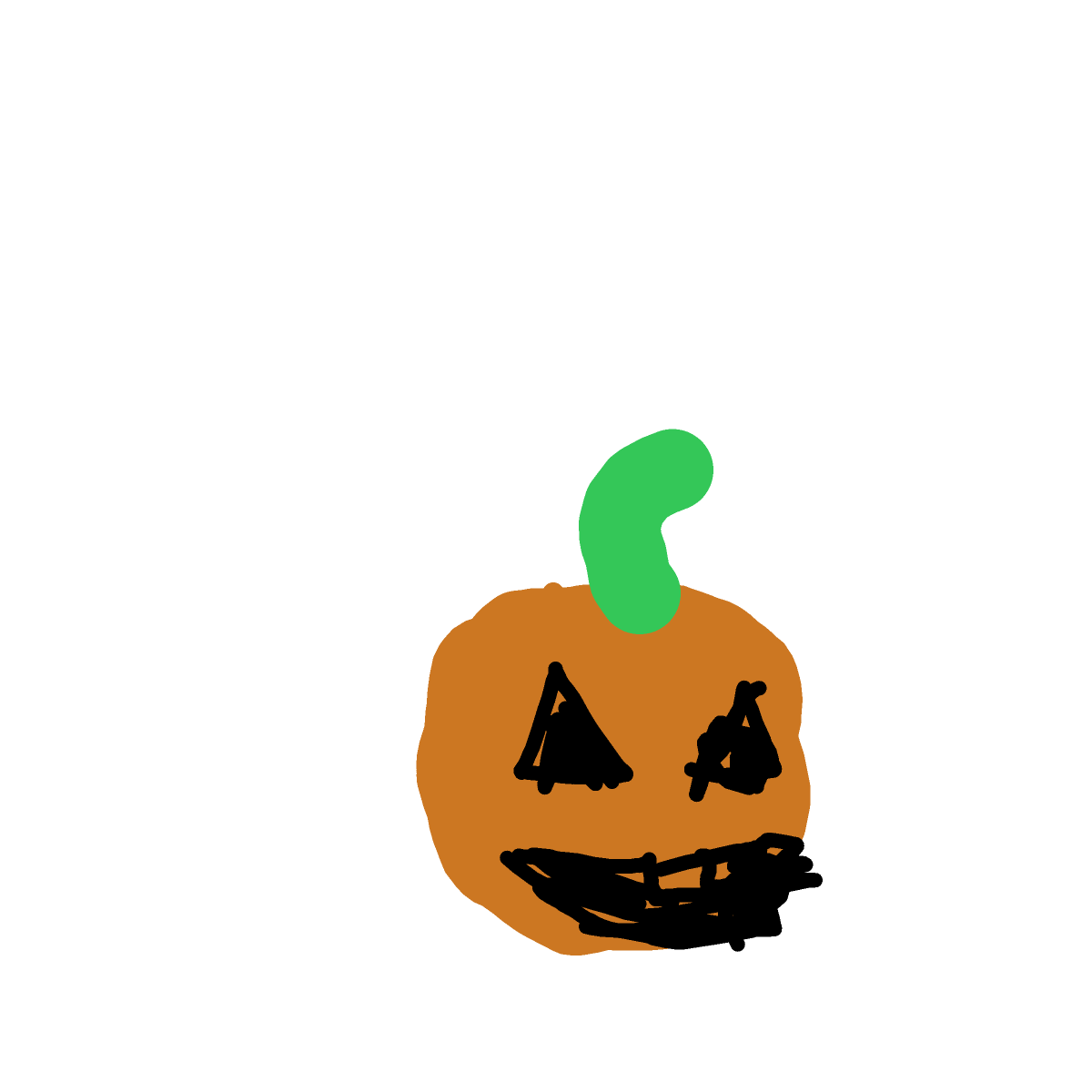 Pumpkin drawing by Horseeeeeeeeey