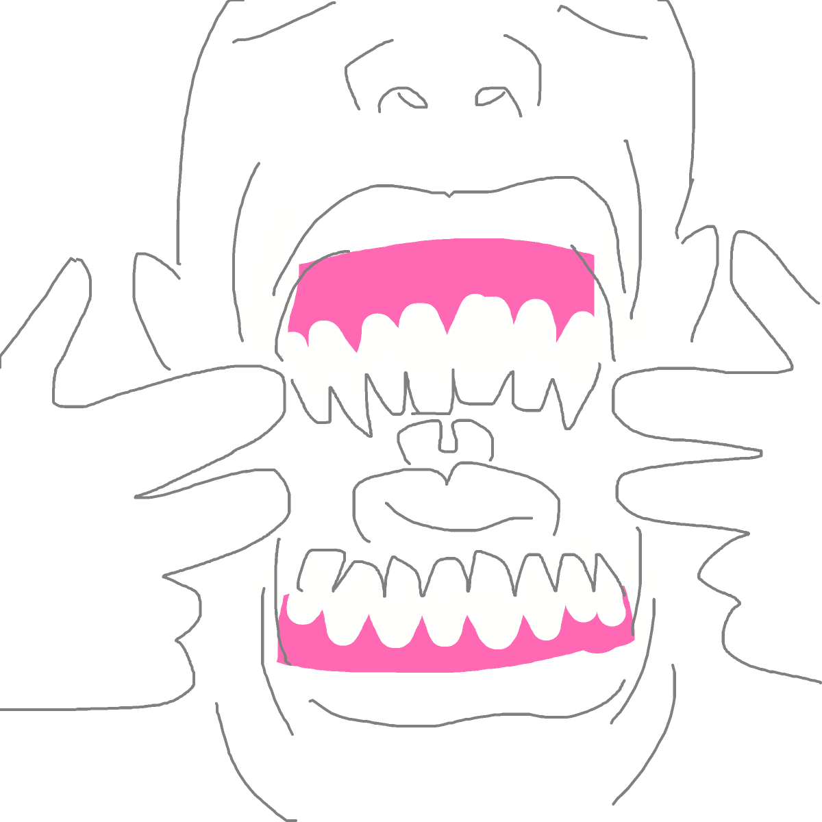 Gums drawing by koko_b_where