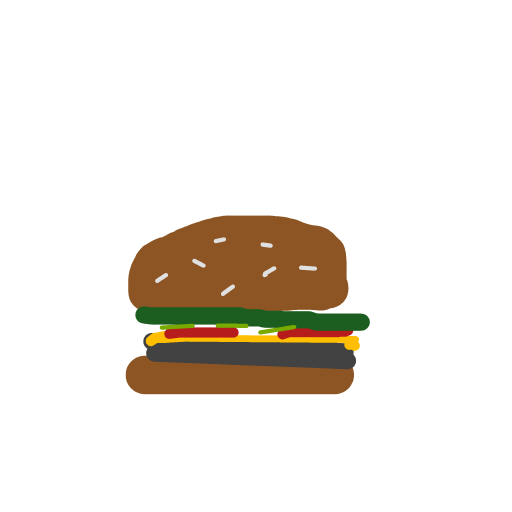 Burger drawing by brush-star-site