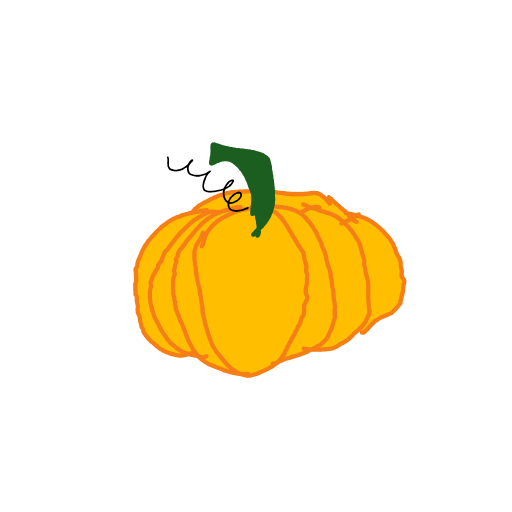 Pumpkin drawing by Malvs