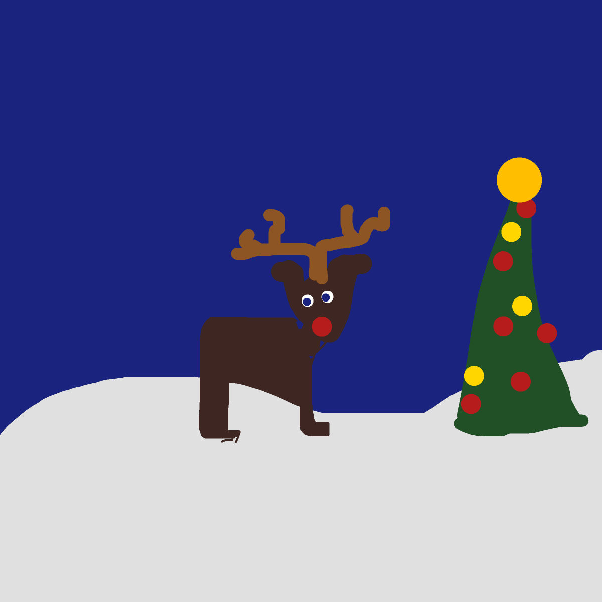 Reindeer drawing by nice-draw-designer