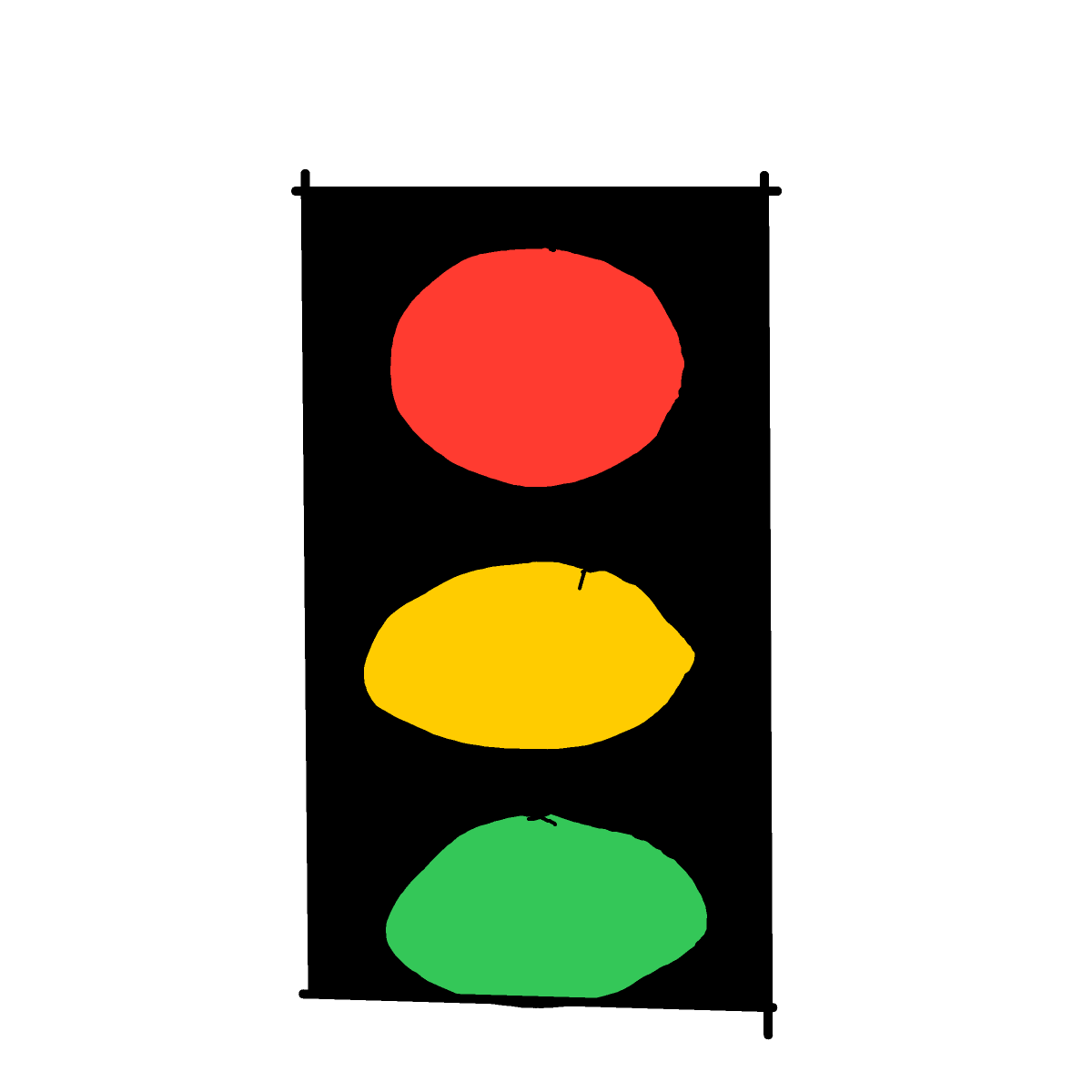 Stoplight drawing by Shandi