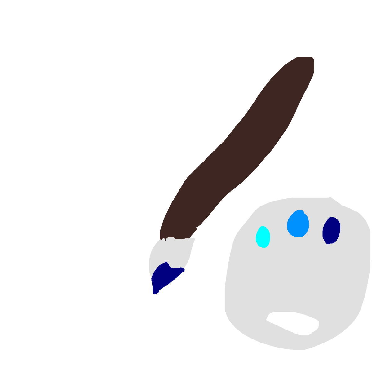 Paintbrush drawing by clear-cyan-drive