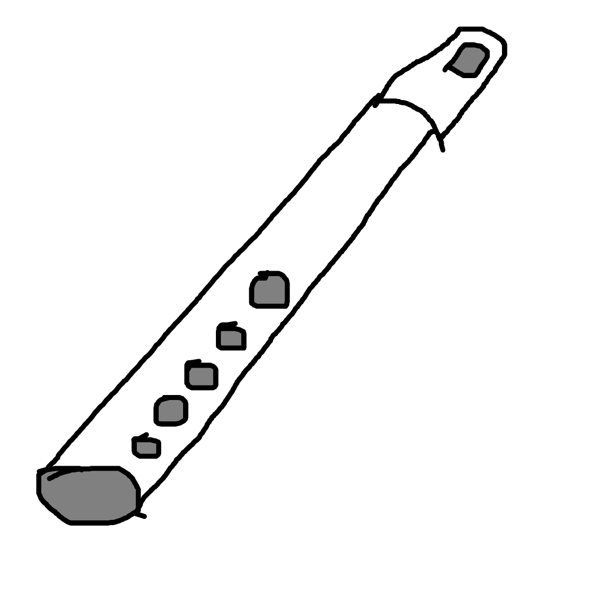 Flute drawing by mikestam195