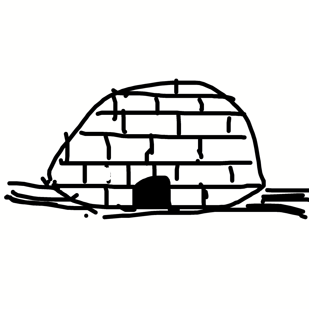 Igloo drawing by delta-hyper-spire