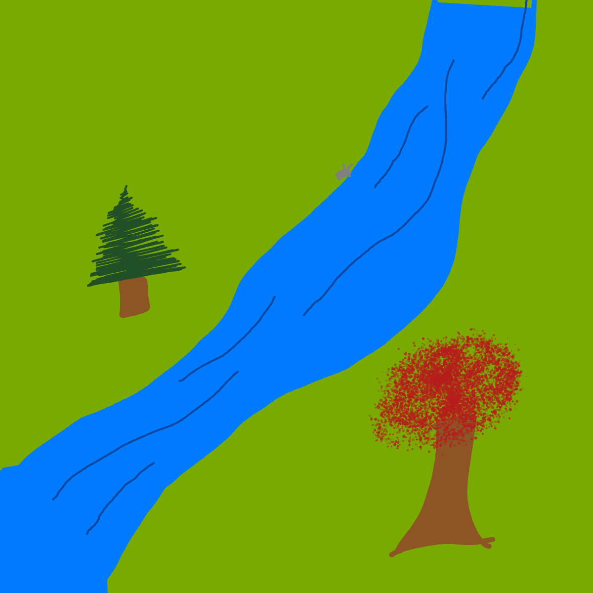 River drawing by Shandi