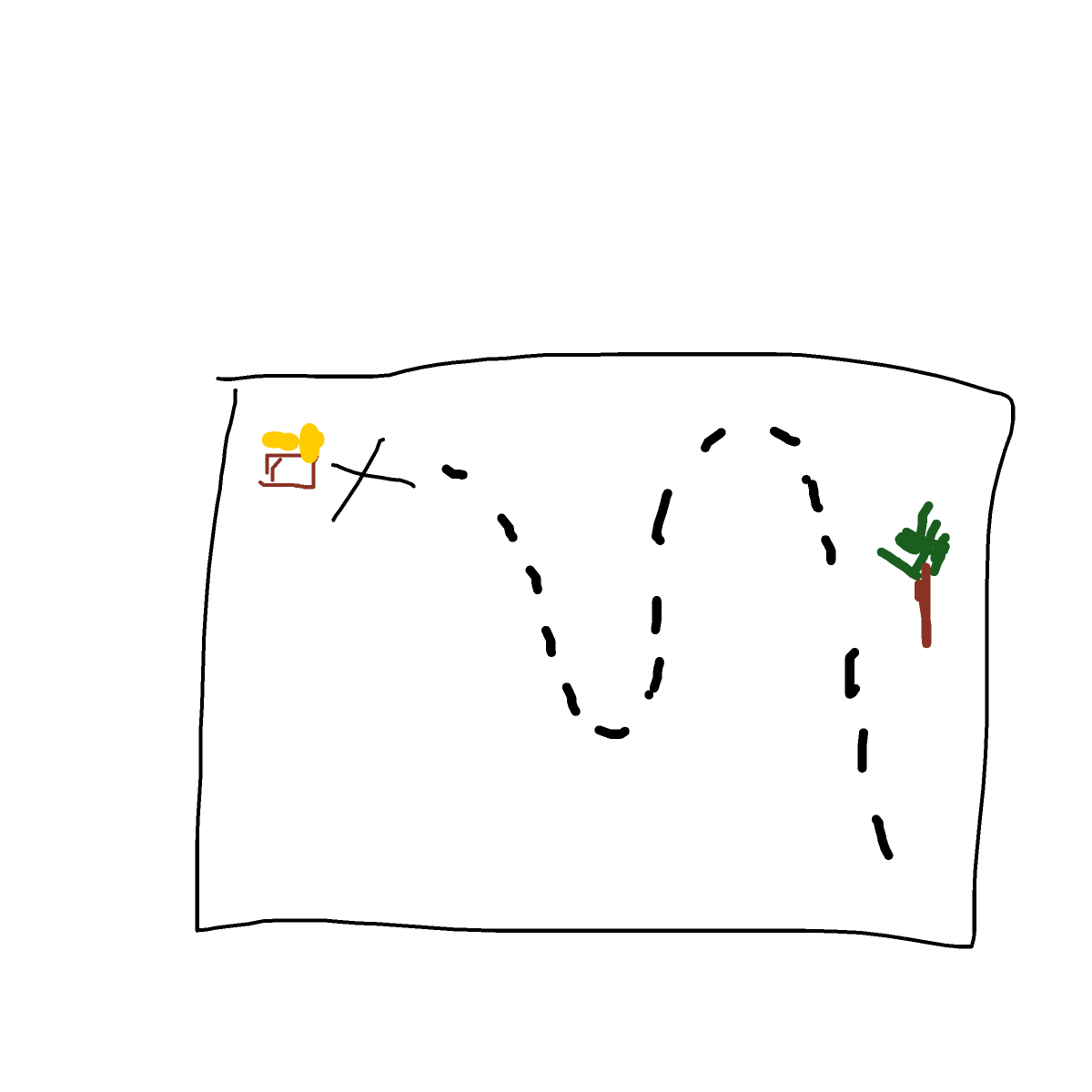 Treasure Map drawing by coal-star-data