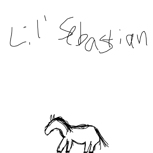 Pony drawing by Bri3