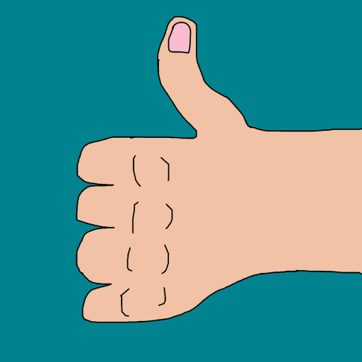 Thumbs Up drawing by krissywissy