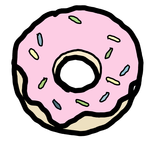 Donut drawing by Guardianoflives
