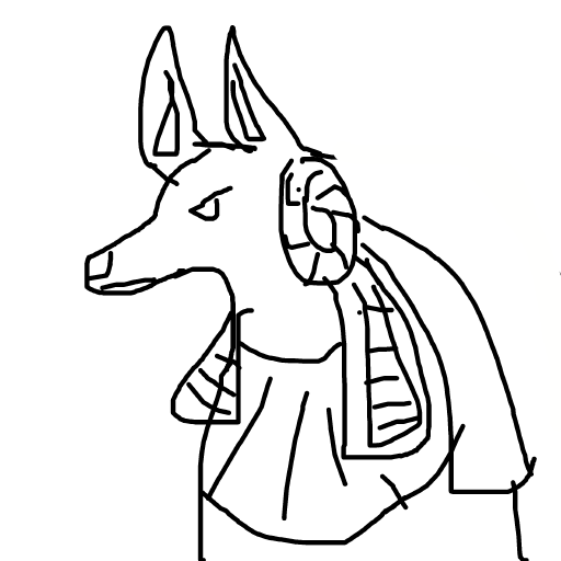 Anubis drawing by drewbenruben