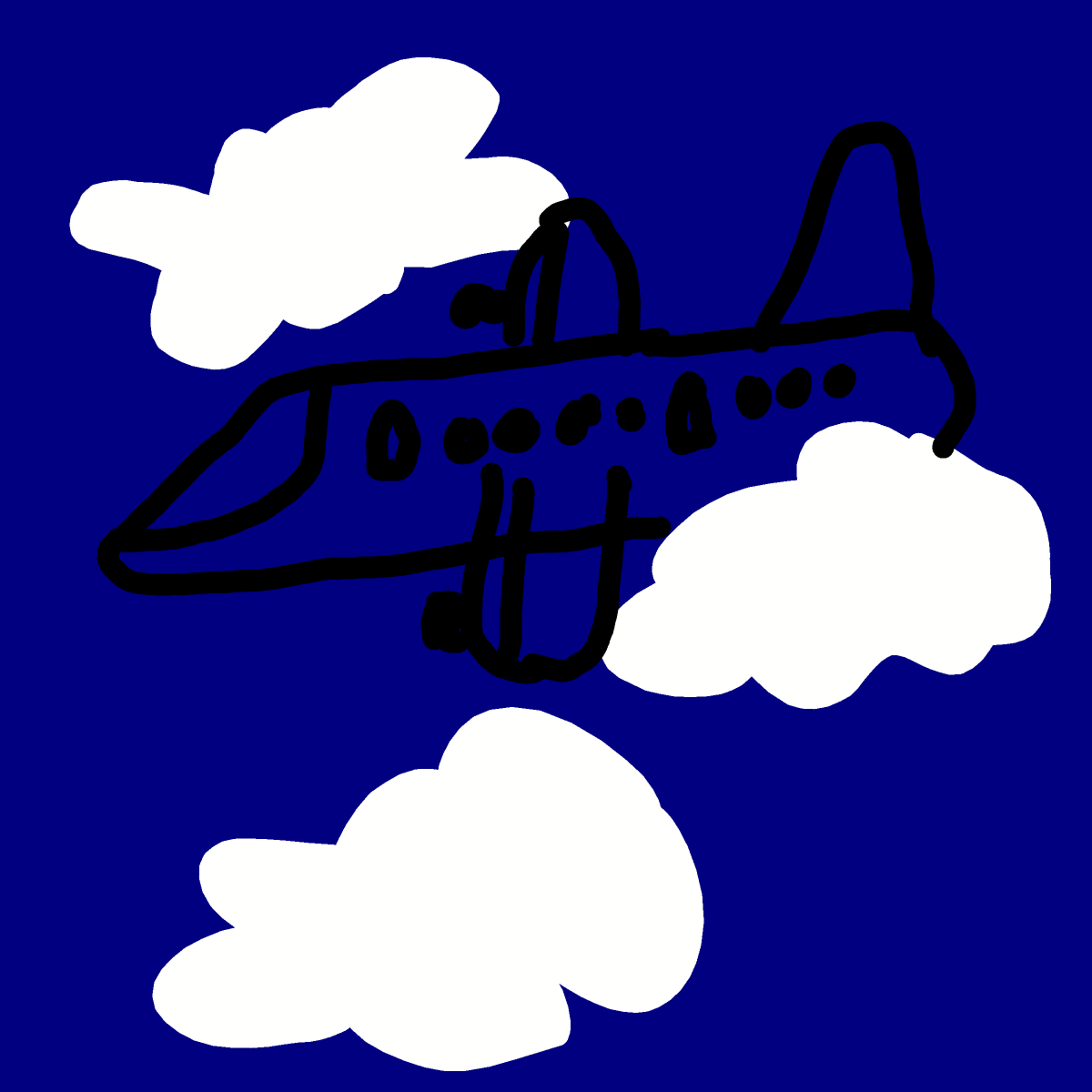 Airplane drawing by SafiyyaJ