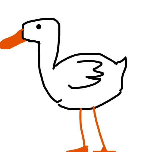 Duck drawing by spleenonlean
