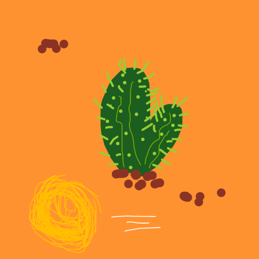 Cactus drawing by nicodarunia