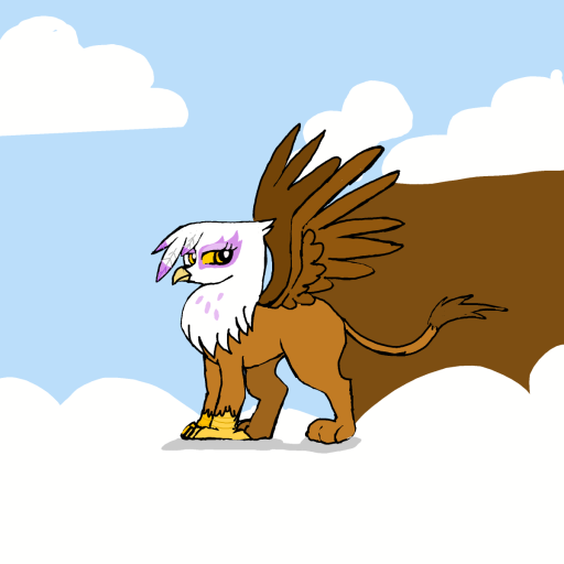 Griffin drawing by gummy squirm