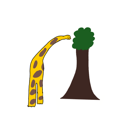 Giraffe drawing by Cwis448