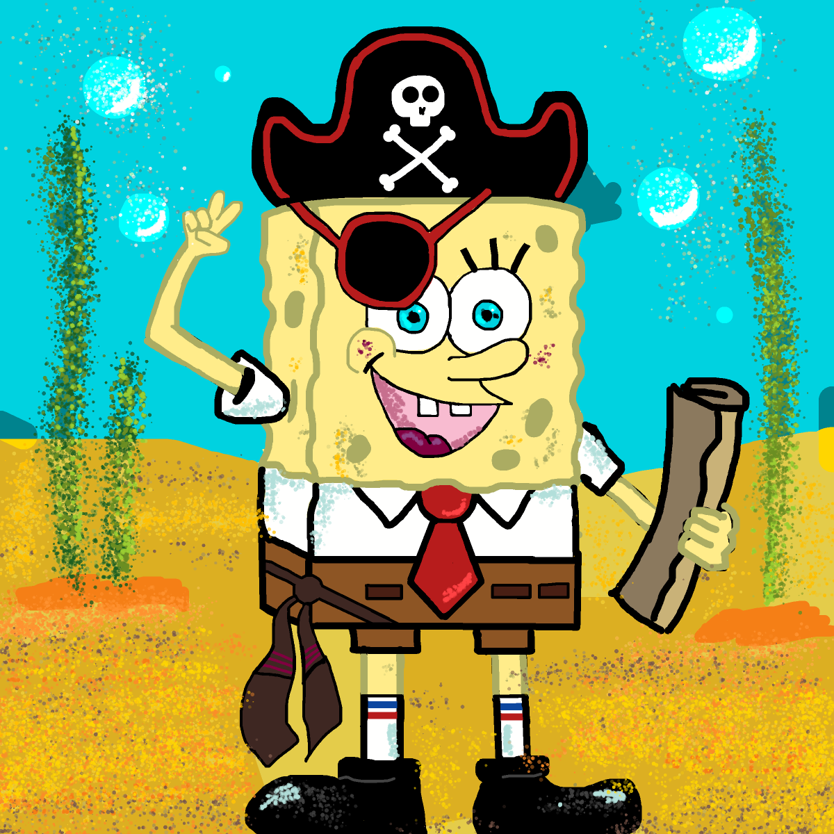 Pirate drawing by misty gris