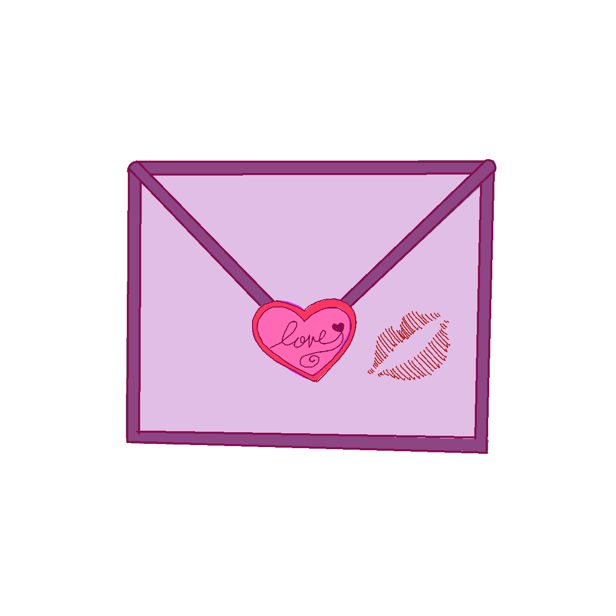 Envelope drawing by mushoe
