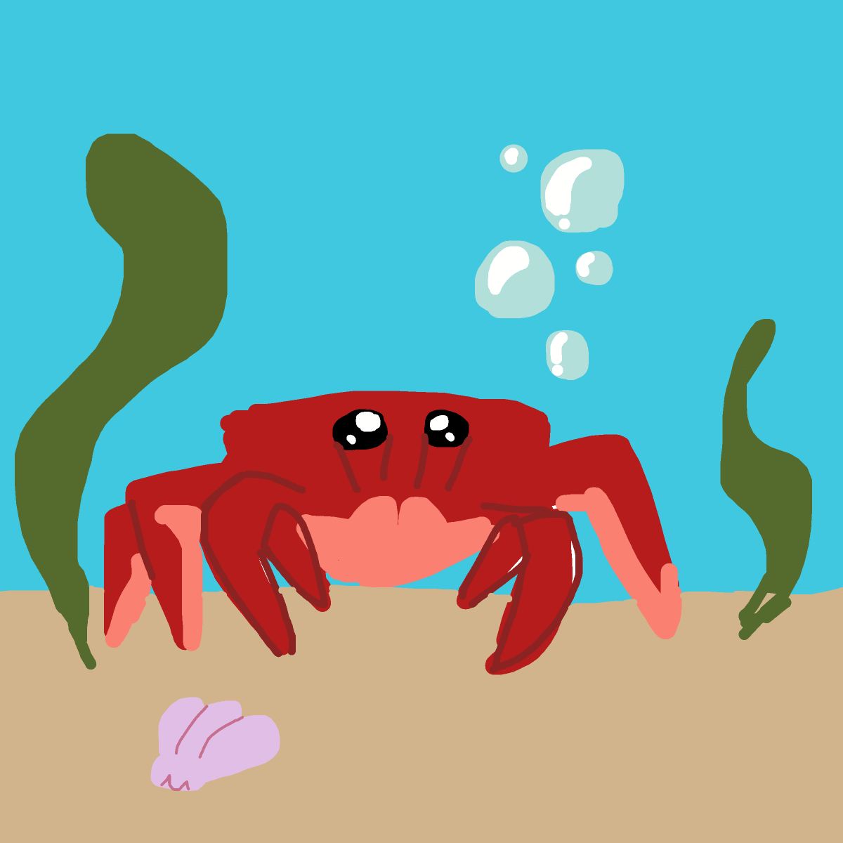 Crab drawing by rowan