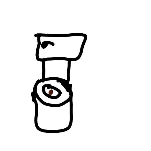 Toilet drawing by Megs