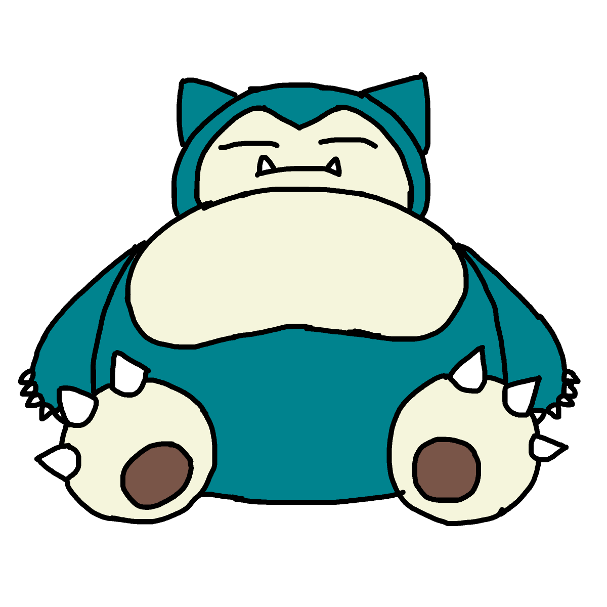 Snorlax drawing by spleenonlean