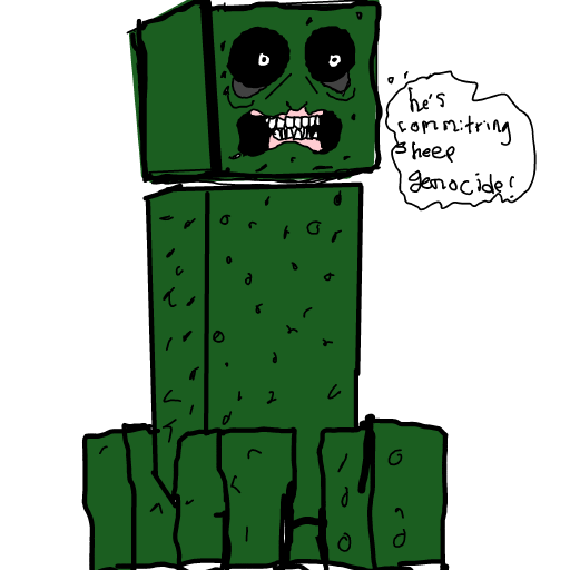 Creeper drawing by xxforbiddenfaexx