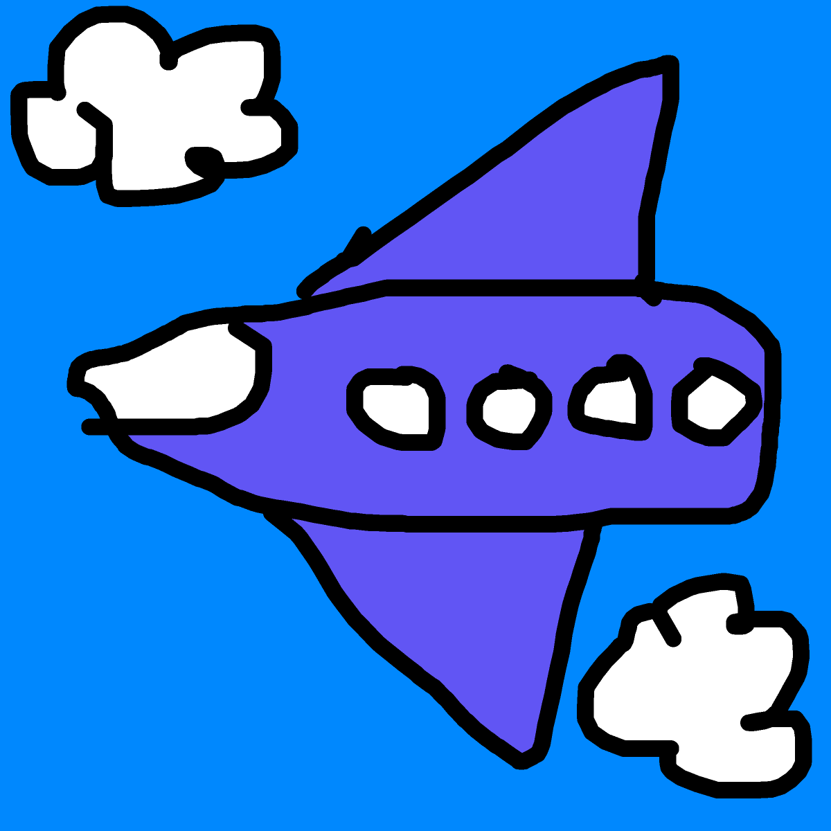 Airplane drawing by misha
