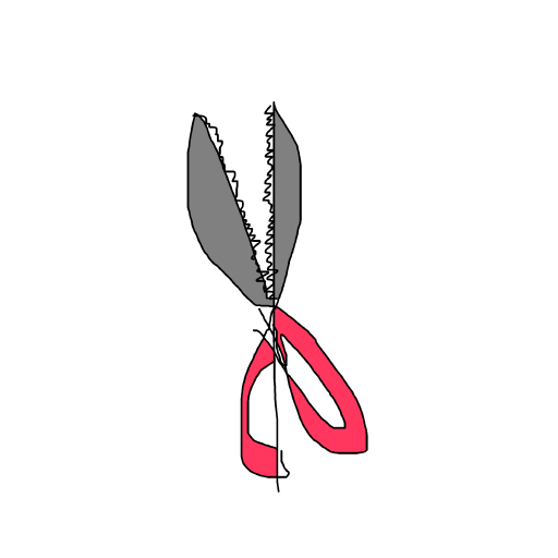 Scissors drawing by sarahhoadley