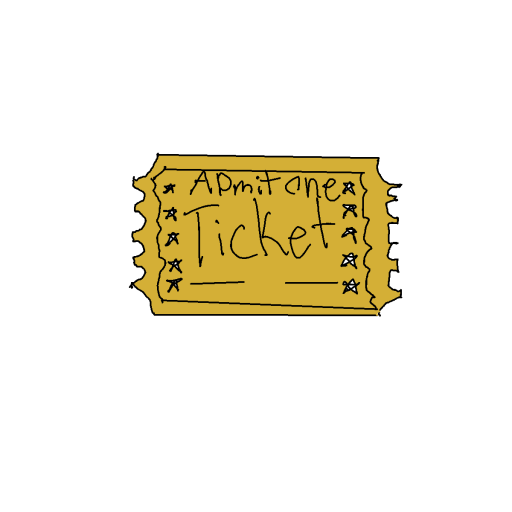 Ticket drawing by SodaNight