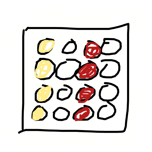 Connect Four drawing by hard-amber-void