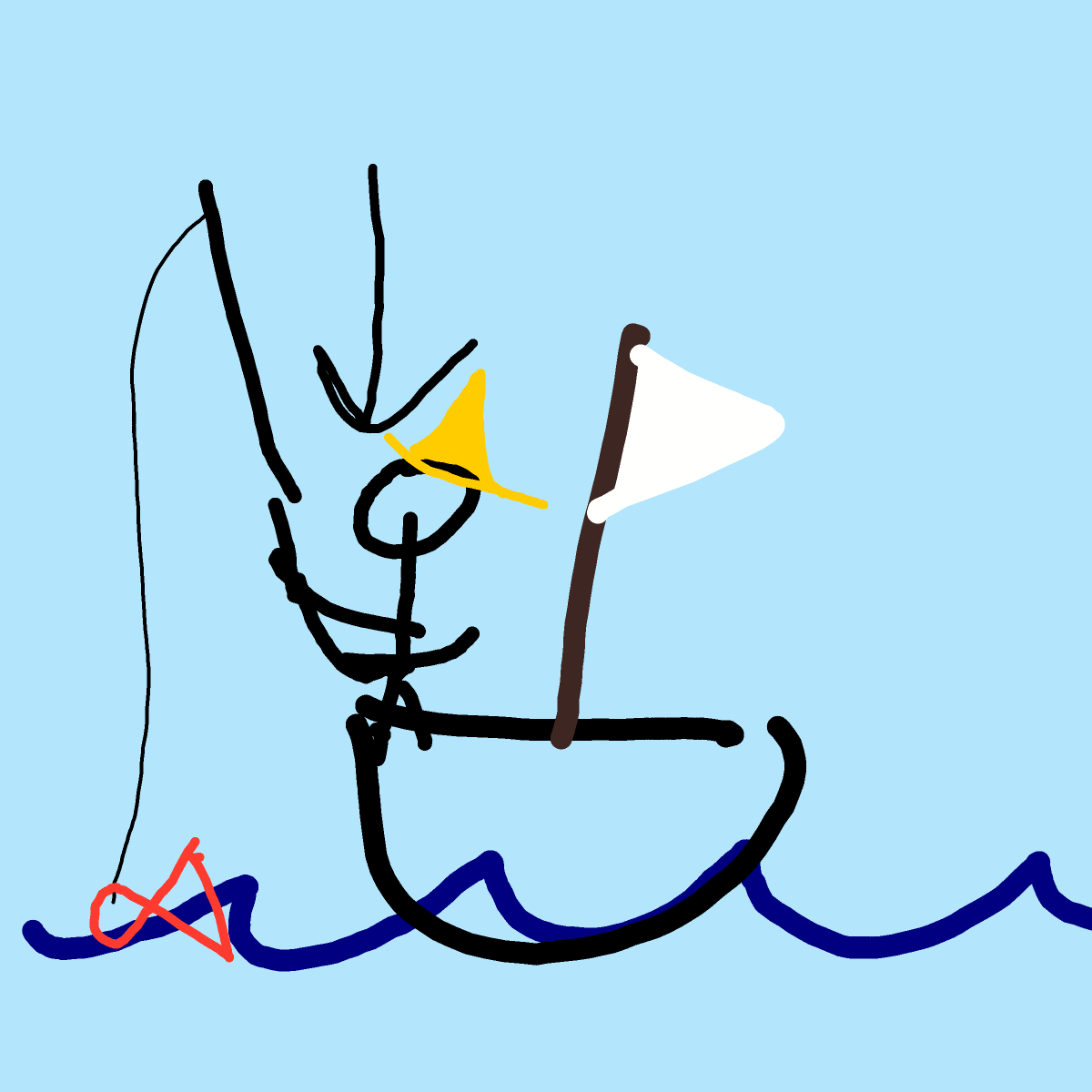 Fisherman drawing by ismael