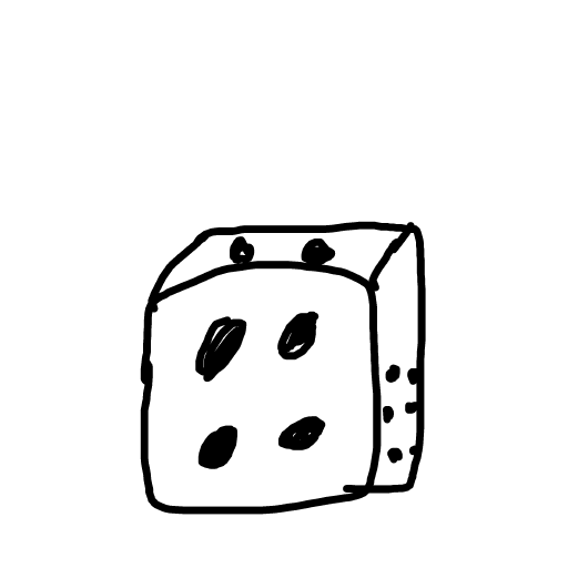 Dice drawing by ink-just-wizard