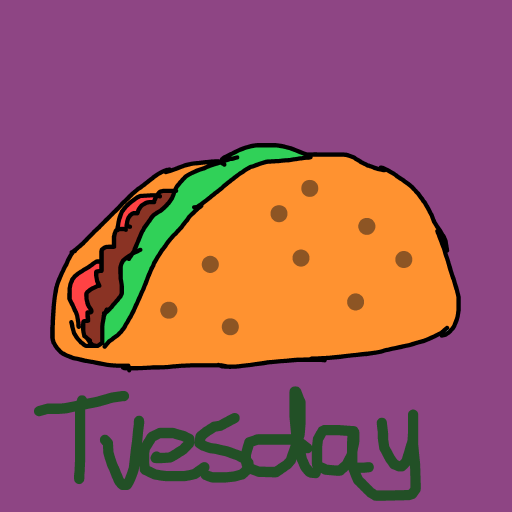 Taco drawing by dan