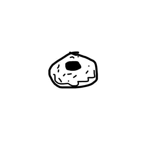 Donut drawing by plum-sun-genius