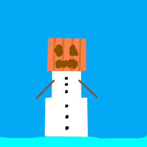Snow Golem drawing by jashezilla