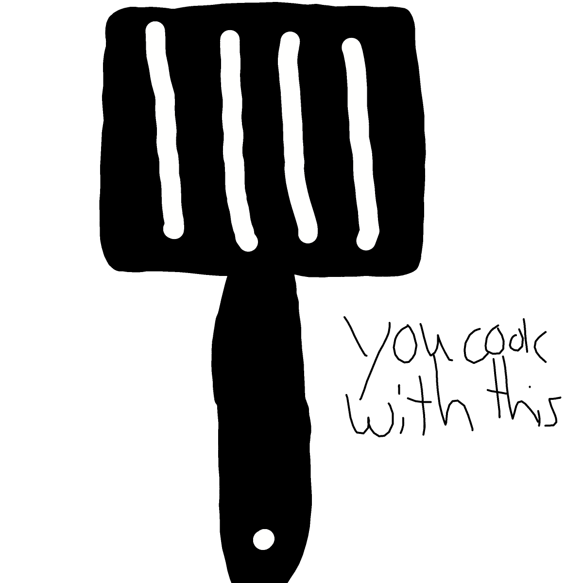 Spatula drawing by KevinFaber