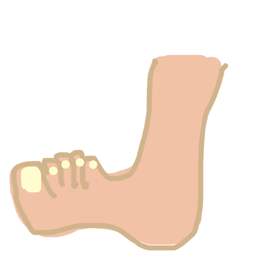 Foot drawing by thatladywhocooks