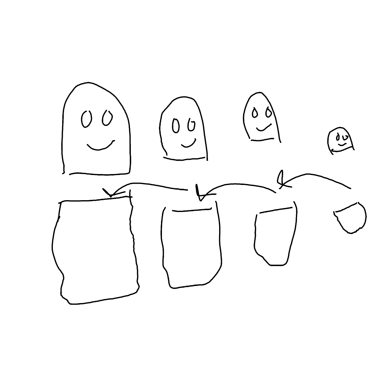 Nesting Doll drawing by Shandi