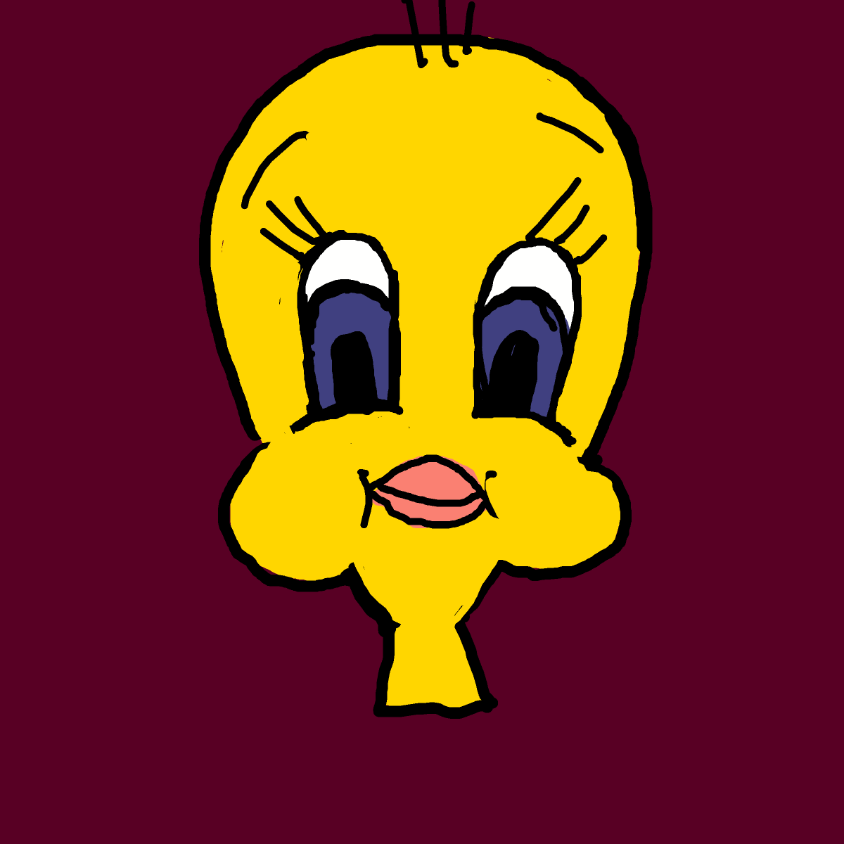 Tweety drawing by moon-dark-chief