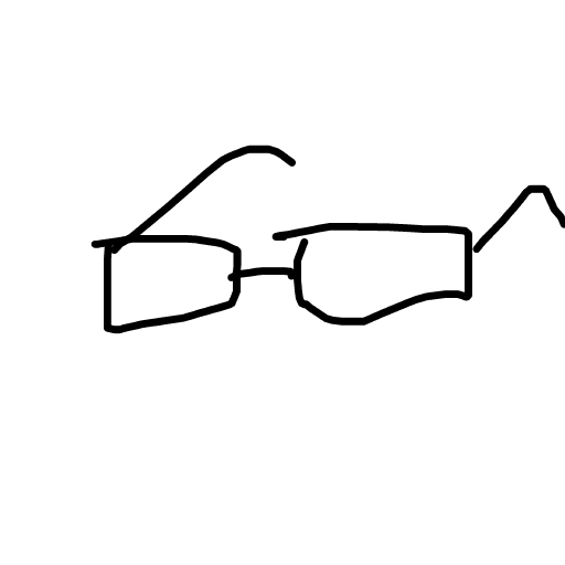 Glasses drawing by loddie