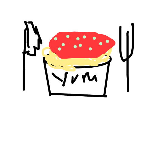 Pasta drawing by bla bla bla