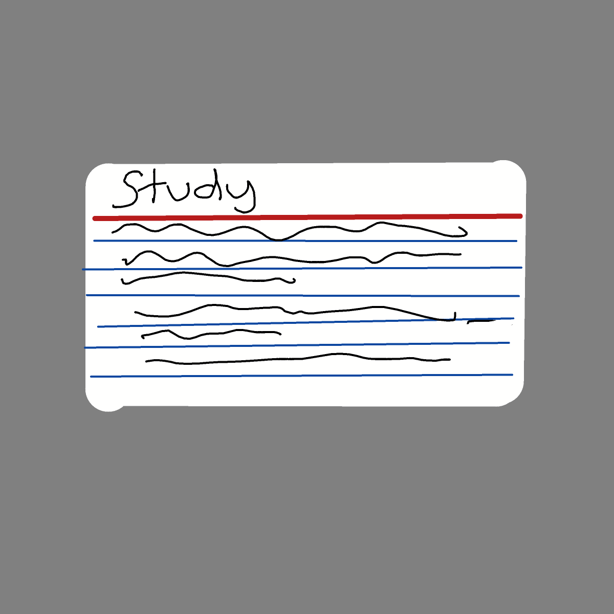 Flash Card drawing by Anna
