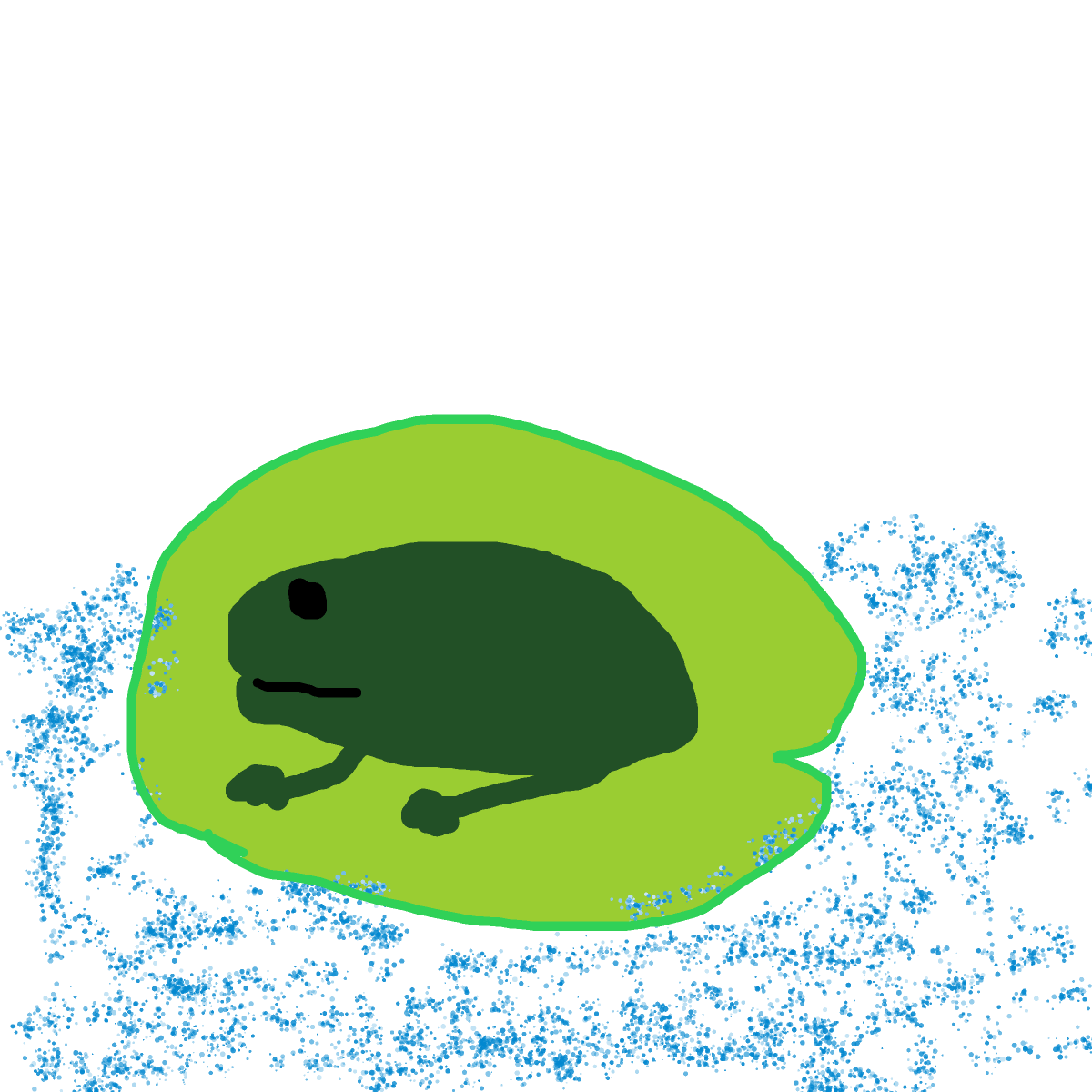 Frog drawing by brush-star-site