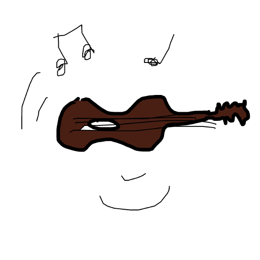 Guitar drawing by loddie