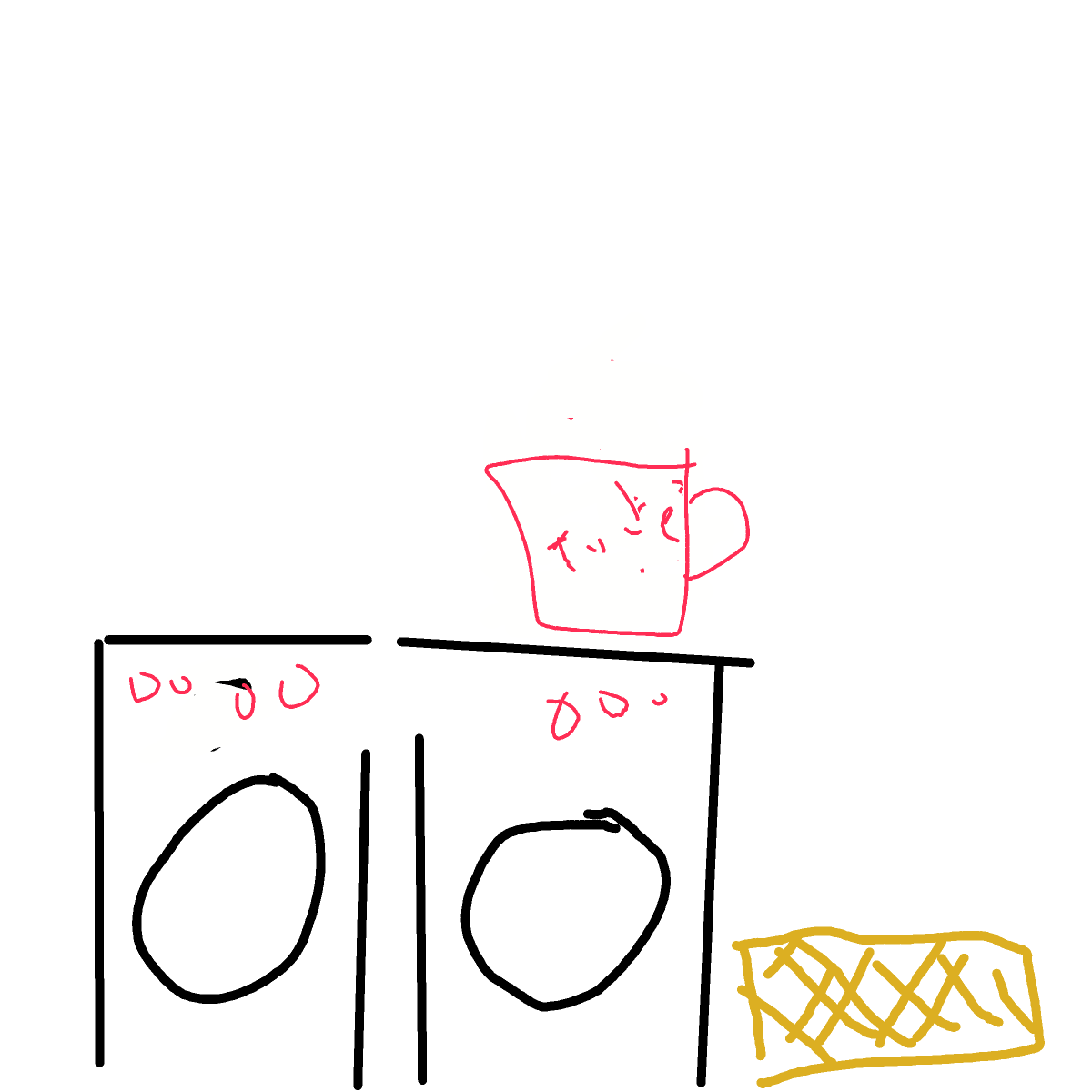Laundry drawing by coal-mild-peace