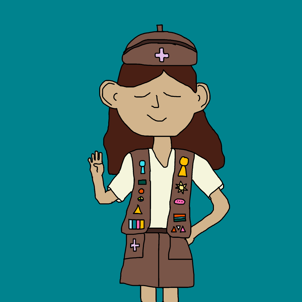 Brownie drawing by krissywissy